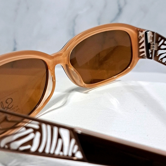 NEW SOL Sunglasses, Brown POLARIZED lenses, modern shades women's FALL fashion - Picture 4 of 5